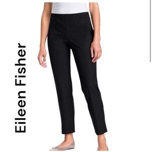 2 for $50 - Eileen Fischer Black cotton side zip pants XS